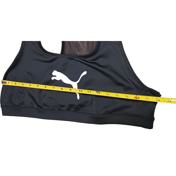Puma Womens Mid Impact 4Keeps Sports Bra Black Size 2X New - Picture 5 of 16